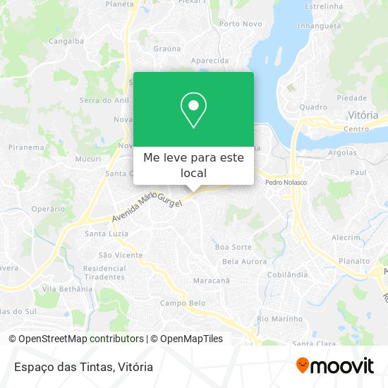 Espaço das Tintas mapa