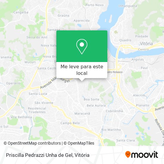 Priscilla Pedrazzi Unha de Gel mapa
