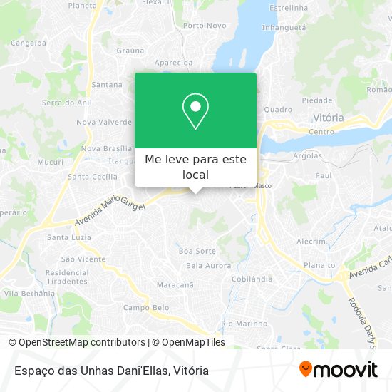 Espaço das Unhas Dani'Ellas mapa