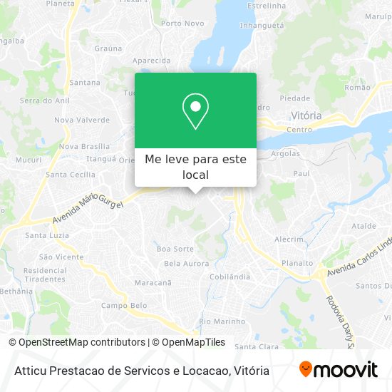 Atticu Prestacao de Servicos e Locacao mapa