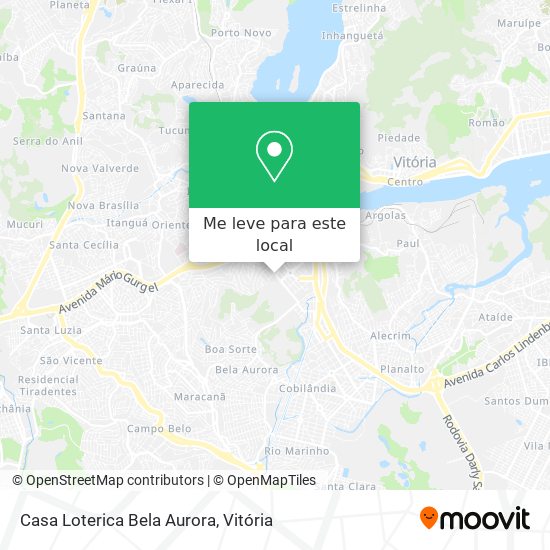 Casa Loterica Bela Aurora mapa