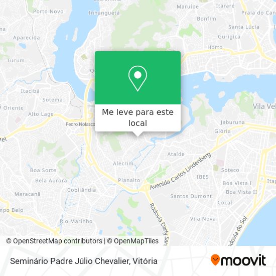 Seminário Padre Júlio Chevalier mapa
