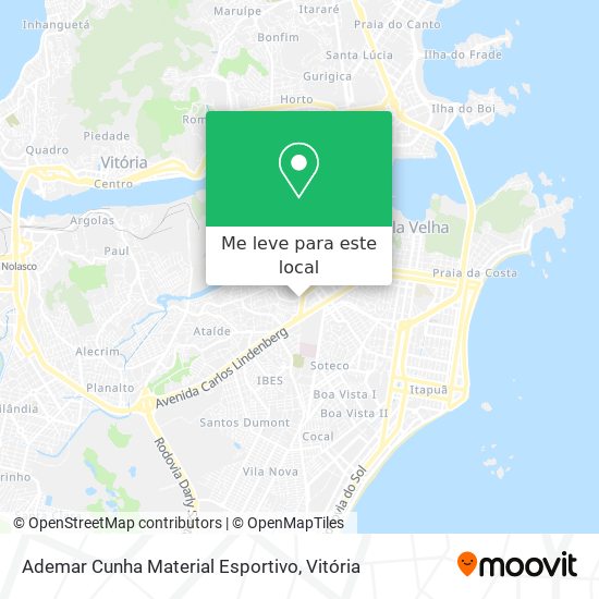 Ademar Cunha Material Esportivo mapa