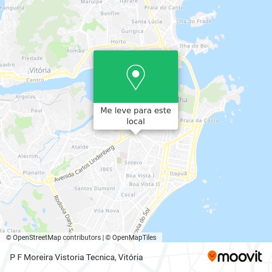P F Moreira Vistoria Tecnica mapa
