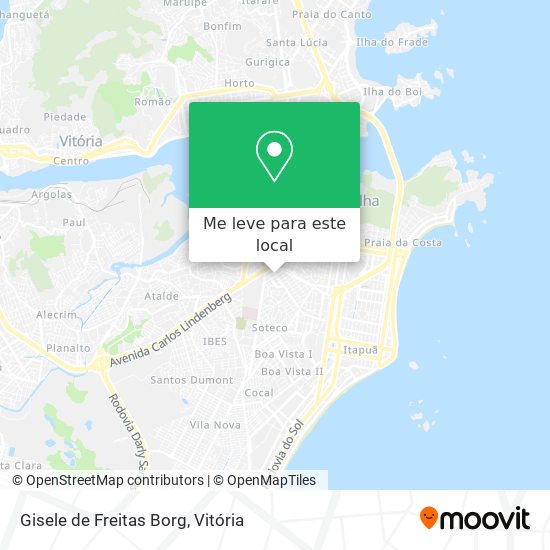 Gisele de Freitas Borg mapa