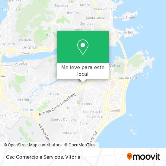 Csc Comercio e Servicos mapa