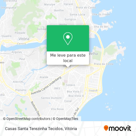 Casas Santa Terezinha Tecidos mapa