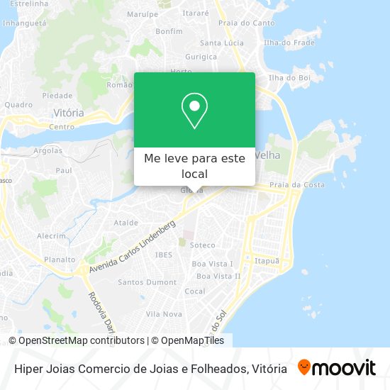 Hiper Joias Comercio de Joias e Folheados mapa