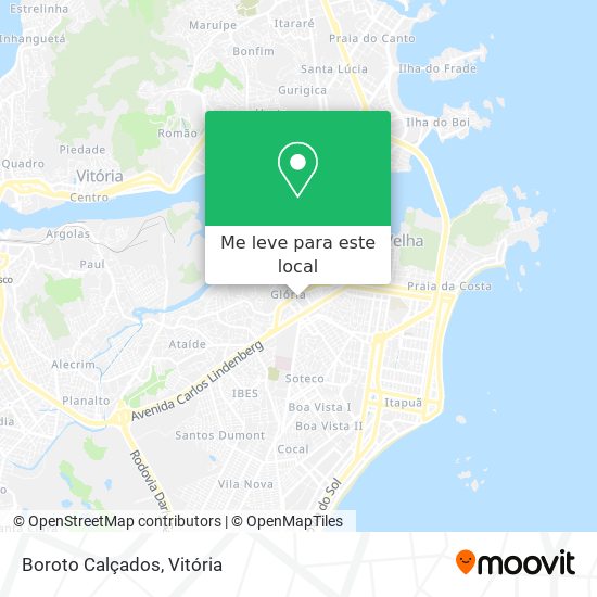 Boroto Calçados mapa