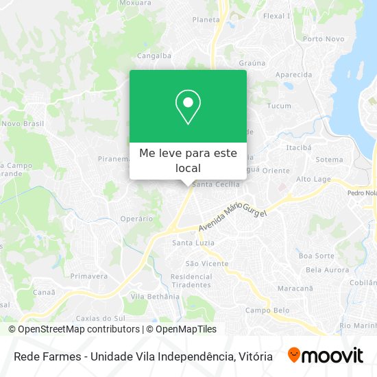 Rede Farmes - Unidade Vila Independência mapa