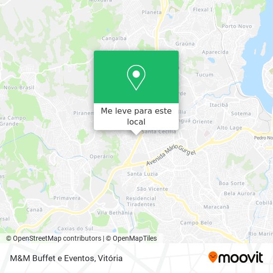 M&M Buffet e Eventos mapa