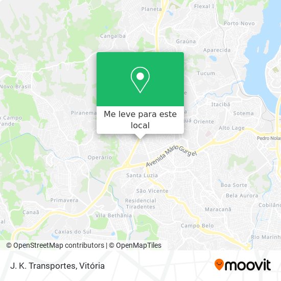 J. K. Transportes mapa