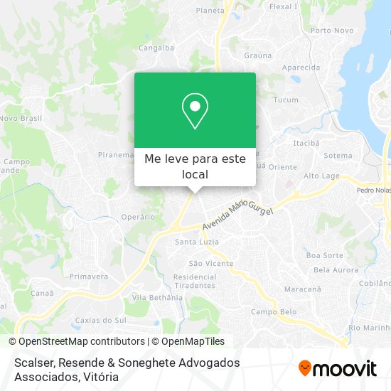 Scalser, Resende & Soneghete Advogados Associados mapa