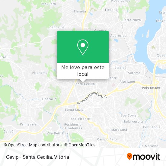 Cevip - Santa Cecilia mapa
