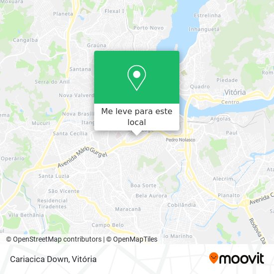 Cariacica Down mapa