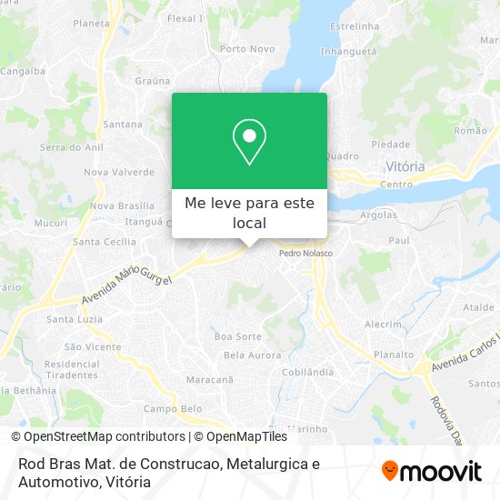 Rod Bras Mat. de Construcao, Metalurgica e Automotivo mapa