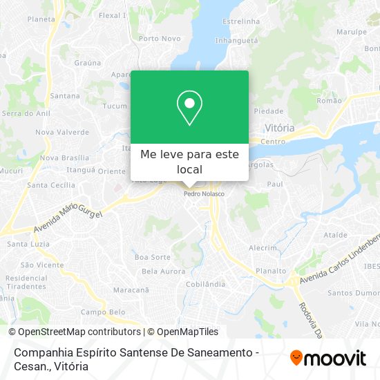 Companhia Espírito Santense De Saneamento - Cesan. mapa