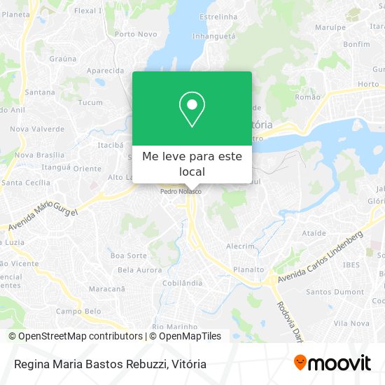 Regina Maria Bastos Rebuzzi mapa