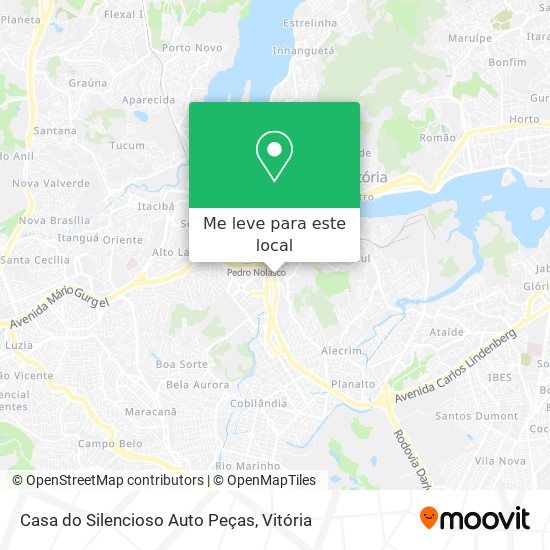 Casa do Silencioso Auto Peças mapa