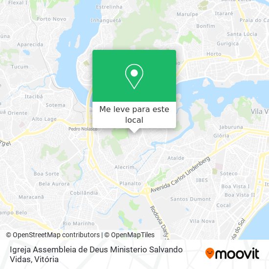 Igreja Assembleia de Deus Ministerio Salvando Vidas mapa