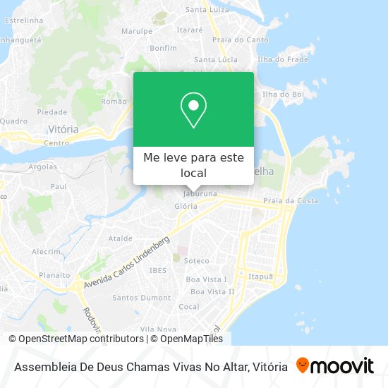 Assembleia De Deus Chamas Vivas No Altar mapa