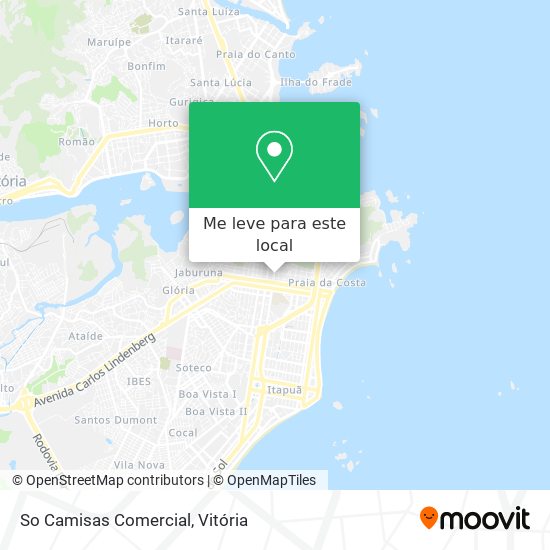 So Camisas Comercial mapa