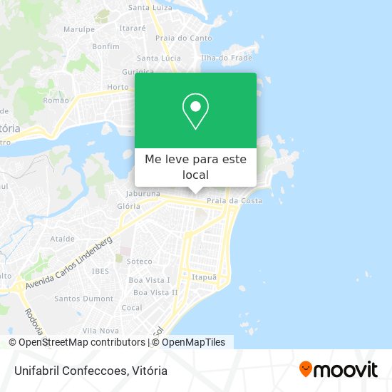 Unifabril Confeccoes mapa