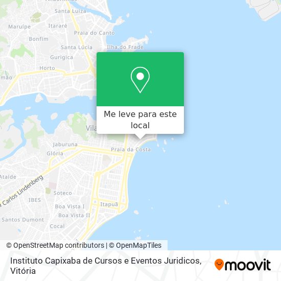 Instituto Capixaba de Cursos e Eventos Juridicos mapa