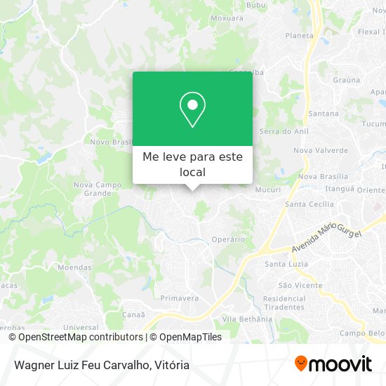Wagner Luiz Feu Carvalho mapa