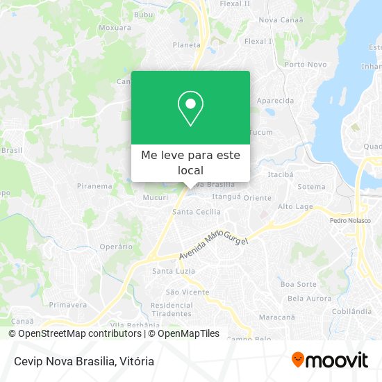 Cevip Nova Brasilia mapa