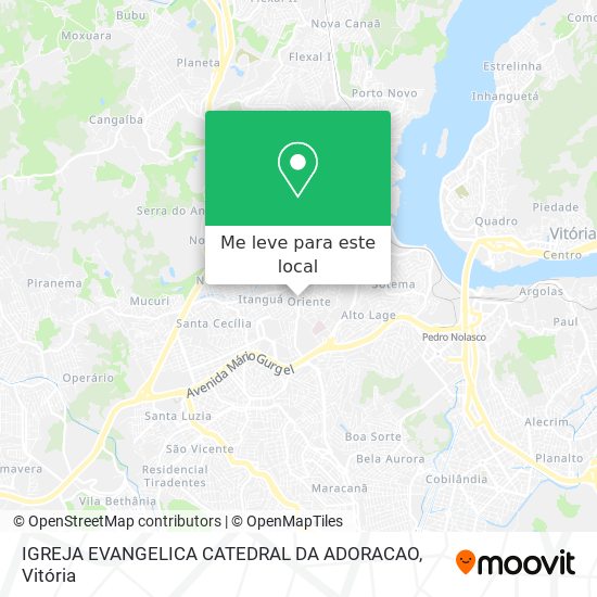 IGREJA EVANGELICA CATEDRAL DA ADORACAO mapa