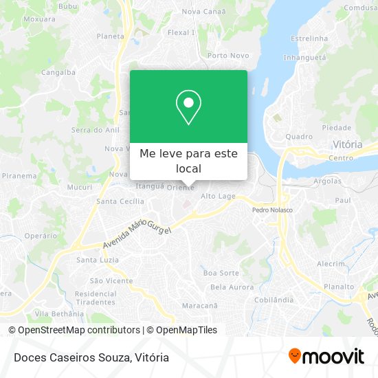 Doces Caseiros Souza mapa