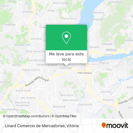 Linard Comercio de Mercadorias mapa