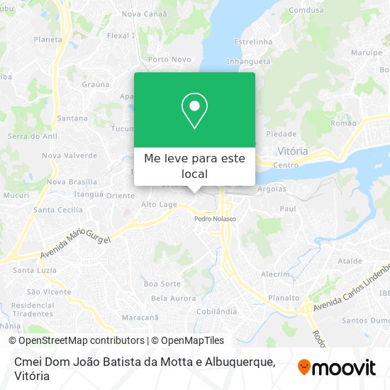 Cmei Dom João Batista da Motta e Albuquerque mapa