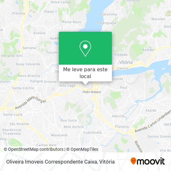 Oliveira Imoveis Correspondente Caixa mapa