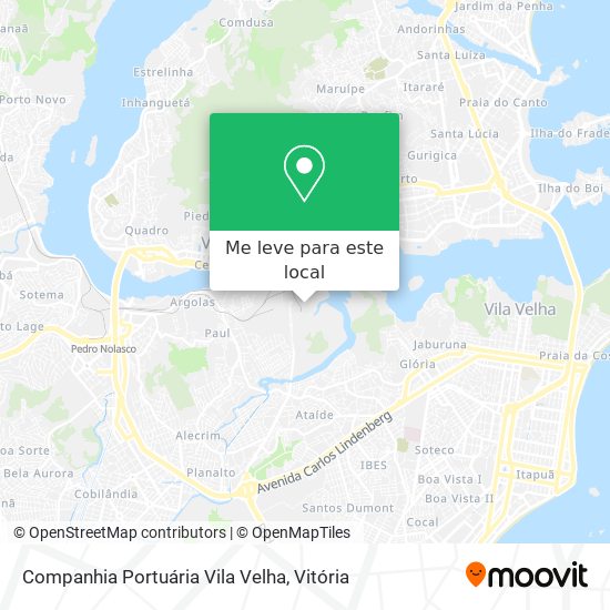 Companhia Portuária Vila Velha mapa