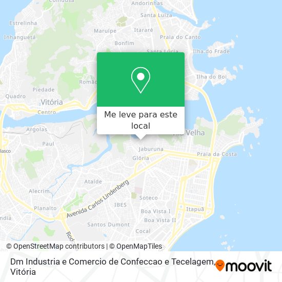Dm Industria e Comercio de Confeccao e Tecelagem mapa