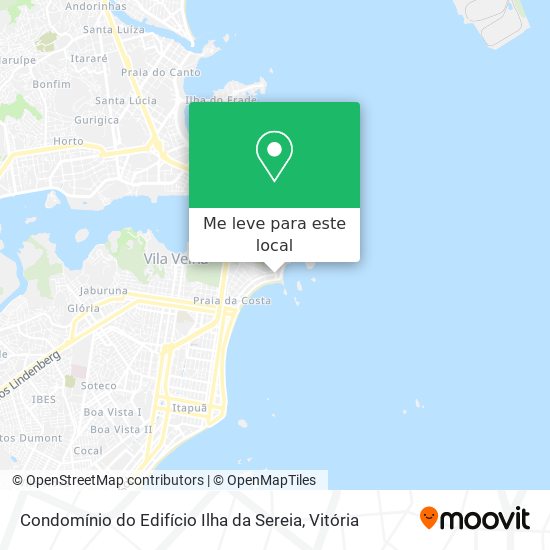 Condomínio do Edifício Ilha da Sereia mapa