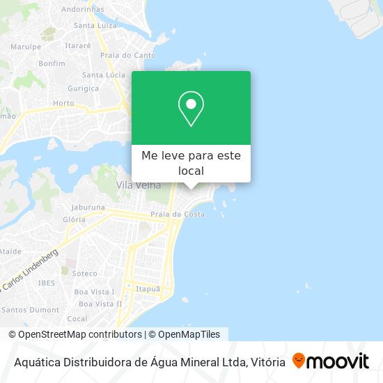Aquática Distribuidora de Água Mineral Ltda mapa