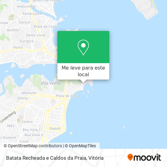 Batata Recheada e Caldos da Praia mapa