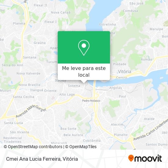 Cmei Ana Lucia Ferreira mapa