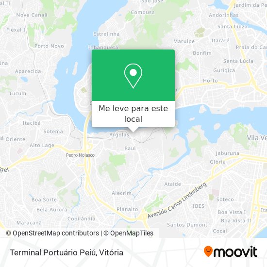 Terminal Portuário Peiú mapa
