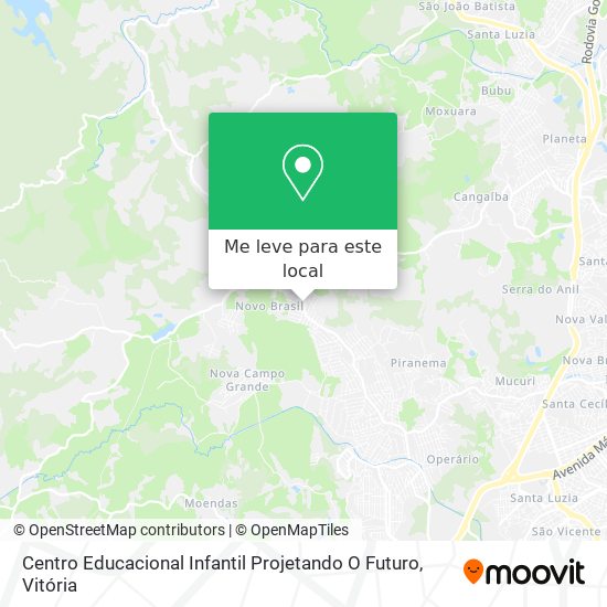 Centro Educacional Infantil Projetando O Futuro mapa