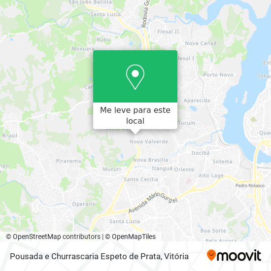 Pousada e Churrascaria Espeto de Prata mapa