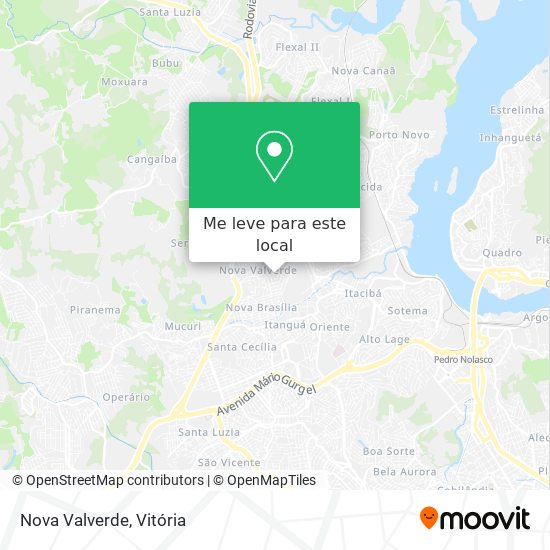 Nova Valverde mapa