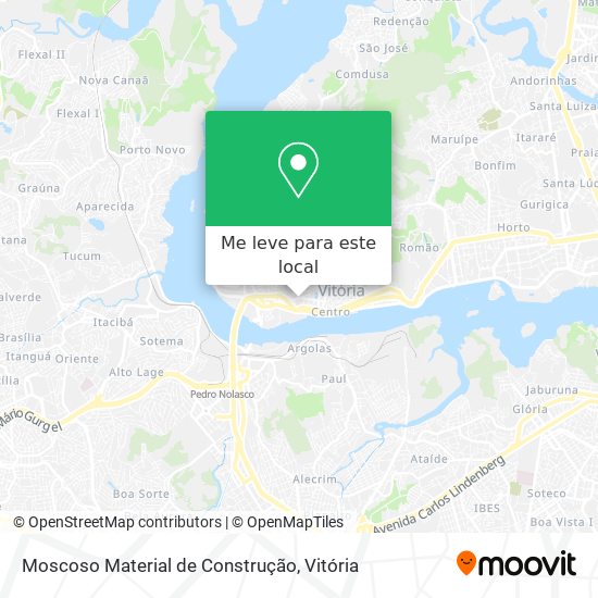 Moscoso Material de Construção mapa