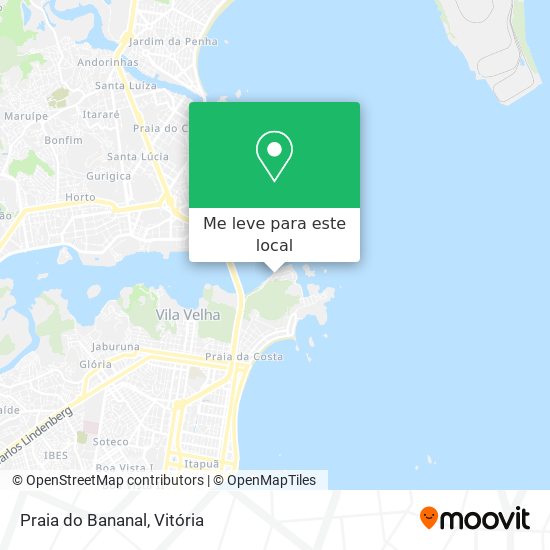 Praia do Bananal mapa