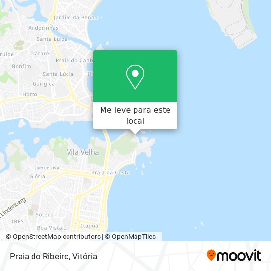 Praia do Ribeiro mapa