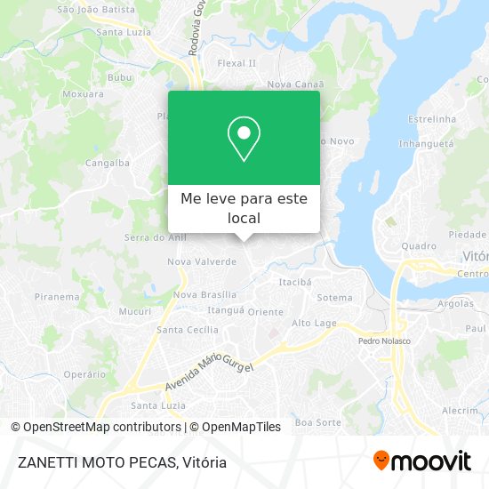 ZANETTI MOTO PECAS mapa