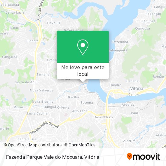 Fazenda Parque Vale do Moxuara mapa